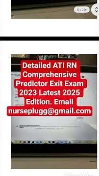 Detailed ATI RN Comprehensive Predictor Exit 2023/2025 Exam with NGN Actual 180 Questions & Answers.