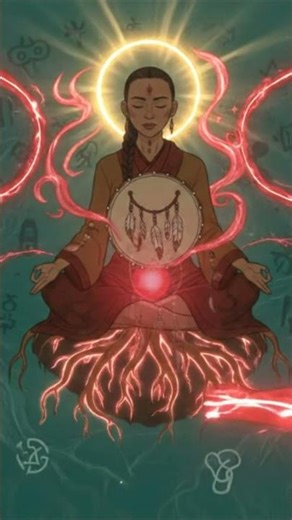 396Hz 🔴🌍✨ Muladhara Root Chakra Healing – Shamanic Drum Meditation ✨🌍🔴