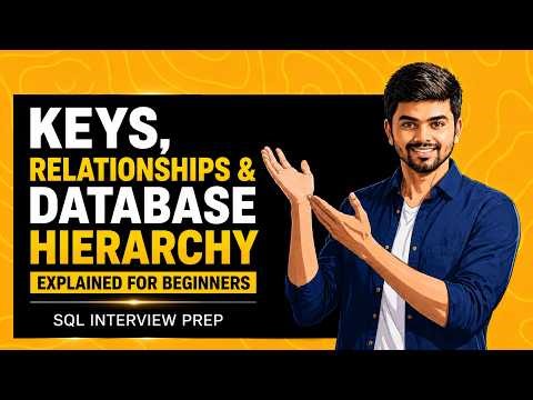 Keys, Relationships & Database Hierarchy | SQL Database Design Explained for Beginners