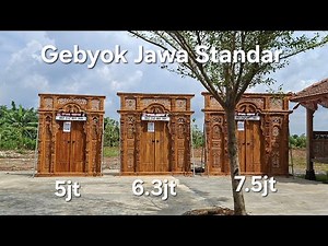 ✨ Original Javanese Gapuro & Gebyok – Jepara Carving Art ✨
