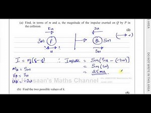 WME01/01 IAL (Edexcel) M1 June 2021 Q1 Momentum & Impulse