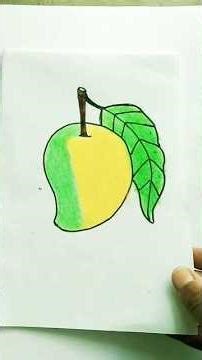 How To Draw mongo colour🥭🥭 drawing #painting #mongo #drawing #shorts #youtube