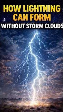 How Lightning Can Form Without Storm Clouds
