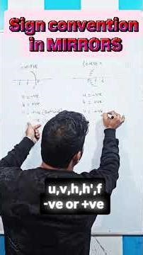 sign convention in mirror #physics