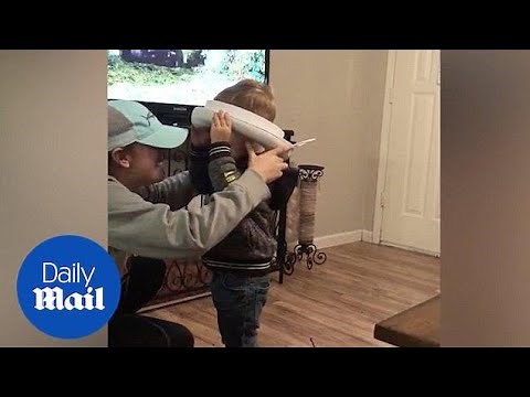 Little boy gets a potty stuck on his head - Daily Mail