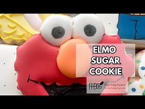 Relaxing Elmo Sugar Cookie Tutorial ~ Step-by-Step Decorate with Me