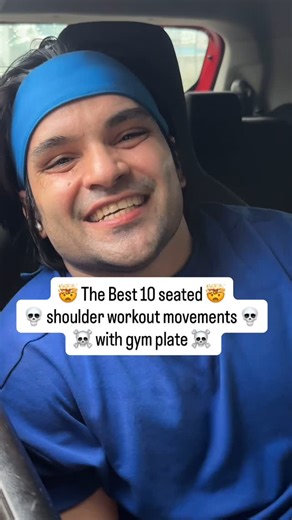 Sumit K | 💀🤯 The Best 10 seated shoulder workout movements with gym plate ☠️ by Sumitkhatrifitness 👑 #instagram #sumitkhatrifitness | Instagram