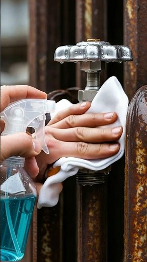 Satisfying Rust Removal from Cast Iron Radiator Valve | Rusty to Shiny Restoration#rustremoval