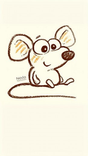 How To Draw A Cartoon Mouse - Step by Step Drawing Tutorial #cartoondrawing #easydrawing #beginners