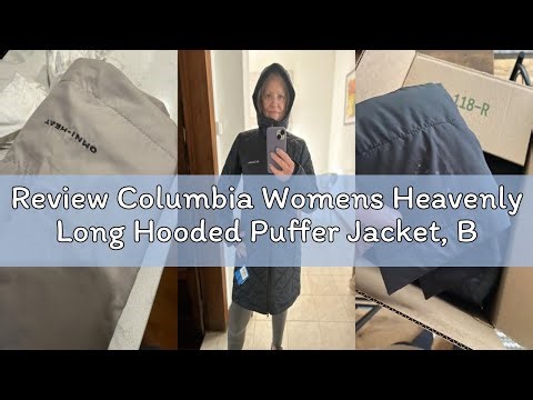 Review Columbia Womens Heavenly Long Hooded Puffer Jacket, Black, Large