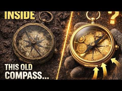 Rusty Brass Compass Restoration — Deep Clean, Polish & Final Reveal (ASMR)