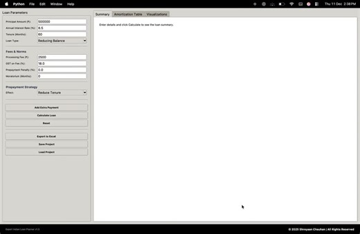 Python Loan Calculator with Amortization Schedule Visualization | Shreyaan Chauhan posted on the topic | LinkedIn
