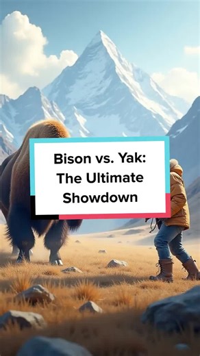 Bison vs. Yak: Epic Animal Showdown