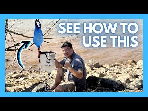 How to Use a Gravity Water Filtration System (Hanging Bag Setup Demo)
