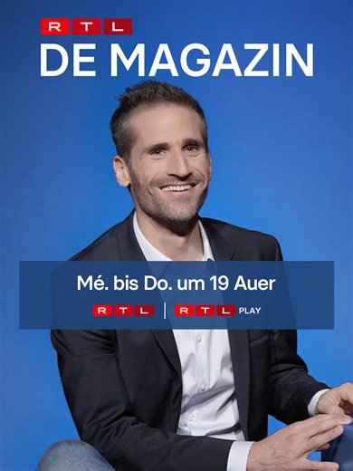 Aktualiteit, Personnagen, Eventer an dat, wat d'Lëtzebuerger Gesellschaft beweegt. De Magazin, vun méindes bis donneschdes, um 19:00 Auer op der Telee an op RTL Play. #Magazin #rtllëtzebuerg #rtlplay #Programm #letzebuerg