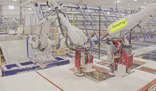 223 模块化建筑自动化模块化墙板生产线