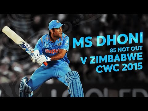 An MS Dhoni masterclass against Zimbabwe | CWC 2015