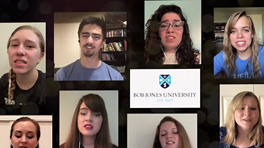Our virtual choir & orchestra beautifully reminds us that in times like these, it's important to put our trust in Christ alone! | Bob Jones University