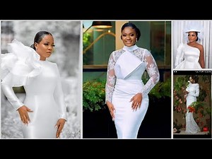 Beautiful and stunning court/civil wedding dress/gown ... Simple and classy/Court house wedding