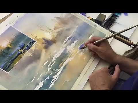 Igor SAVA Watercolor Lesson in Aquarelle Art Studio