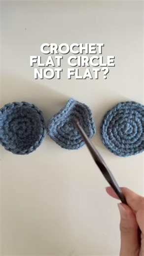 When your crochet flat circle isn’t flat