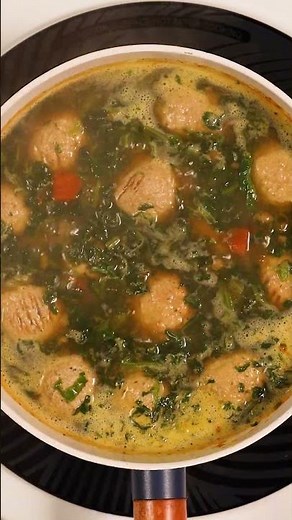 Vegetable Soup with Meatballs