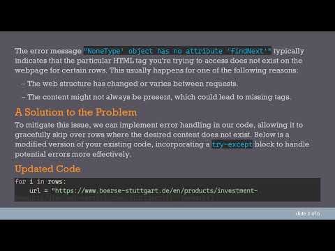 How to Handle NoneType Errors When Extracting HTML Data with BeautifulSoup