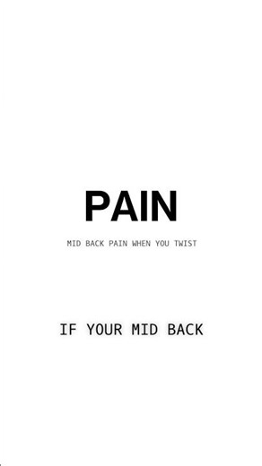 Pain In Mid Back Due To Many Reasons