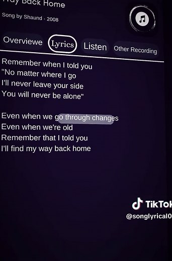 Way Back Home - Korean Version Lyrics
