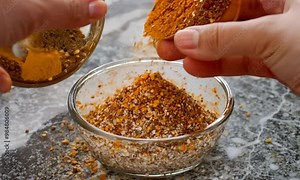 How to make spice-infused salt for gourmet seasoning, . Video hyperrealistic