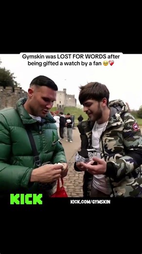 Gymskin Gets Gifted a Watch By a Fan 👀 #gymskin #wow