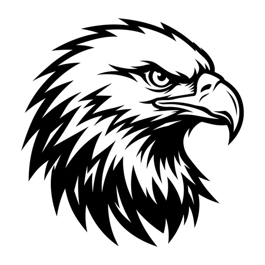 Eagle Face Svg, Eagle Vector Cut File, Eagle Clipart, Svg File, Silhouette, Commercial Use, Instant Download - Etsy
