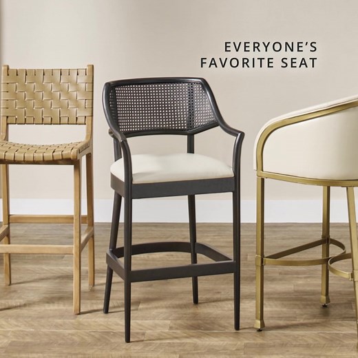 Those tall countertops call for tall bar stools for the ideal seating solution. Grandin Road offers bar & counter stools in a range of sophisticated designs so you can choose the style that best suits your space. | Grandin Road