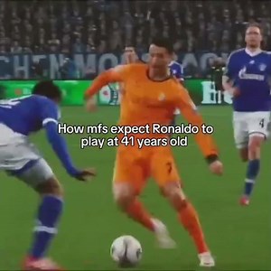 this is how the expect 41 year old ronaldo to play like!! #football #soccer