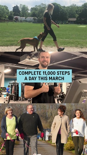 Walk or wheel 11,000 steps a day throughout March and raise money to help save men’s lives.