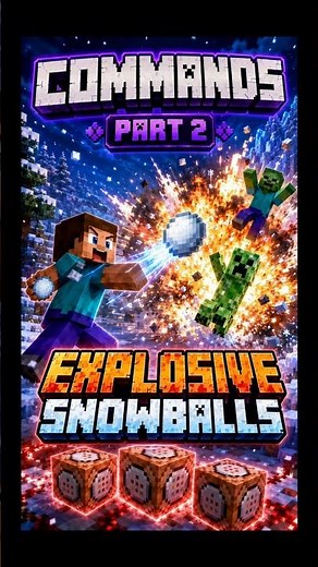 Explosive Snowballs in Minecraft 💥 | Commands Part 2