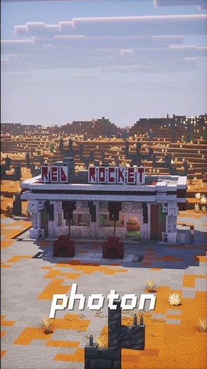 🎬 RED ROCKET STATIONS | SHADERS vs VANILLA ⛏️ #minecraft #patreoncreator #premiumbuild
