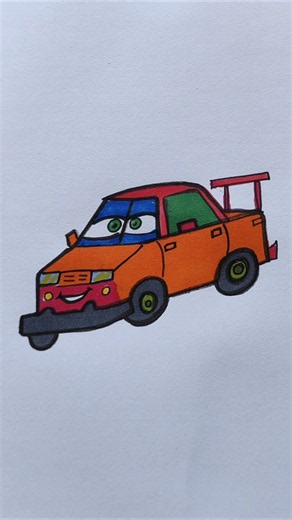 How to draw Lightning McQueen Car step by step drawing #shorts #drawing #mcqueen #car