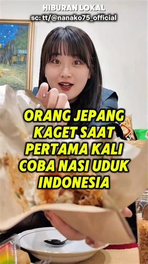 Japanese People Are Shocked When They First Try Indonesian Nasi Uduk #bulereaction #bule #shorts