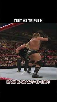 Test vs Triple H Match in Raw is war 6-11-1999 #wwe #wwewrestler