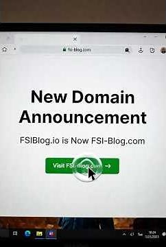 New Domain Announcement: FSIBlog.io is Now FSI-Blog.com #coding #programming #tech