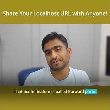 Share your localhost url with anyone with simple VS code trick. #coding #javascript #programming