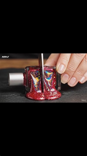 Cutting Glass Nail Polish Satisfying ASMR#asmr #asmrsounds #aiasmr #glassobject #satisfyingvideo #ai