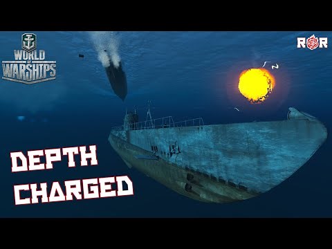 Depth Charged | Submarine Hunting In World of Warships | WOWS Test Server 0.9.4