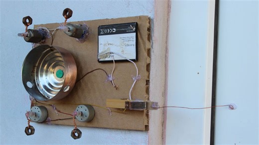 How to make powerful alarm at home using DC motor