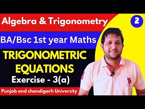 Algebra and trigonometry bsc 1st year | trigonometric equations | Mathslighthouse