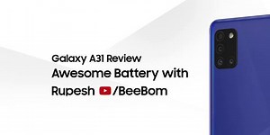 The all-new Awesome Galaxy A31 has been one of the most awaited launches of the season and speaking about its long-lasting battery is Rupesh from BeeBom. Check out what he had to say after extensively testing its 5000mAh battery. Know more: http://spr.ly/6181GzlLR #Samsung | Samsung