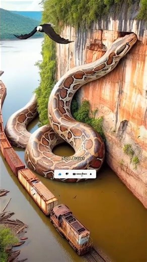 Nature Exploration l Travel Discoverd l Train and Amazon Python #shorts #wildlife#ai #animals #train