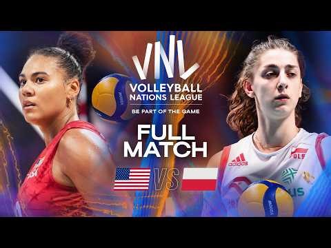USA 🇺🇸 vs. Poland 🇵🇱 | VNL 2025 - Full Match | Week 2
