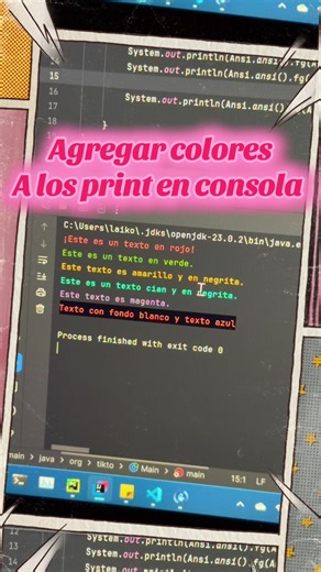 Agregar colores en Java con Jansi